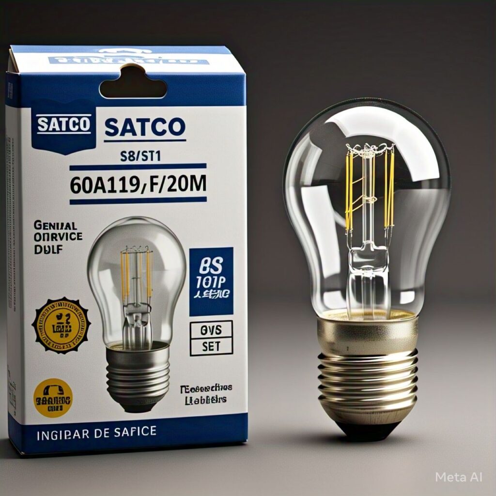 satco s8511 60a19/f/20m incandescent general service bulb